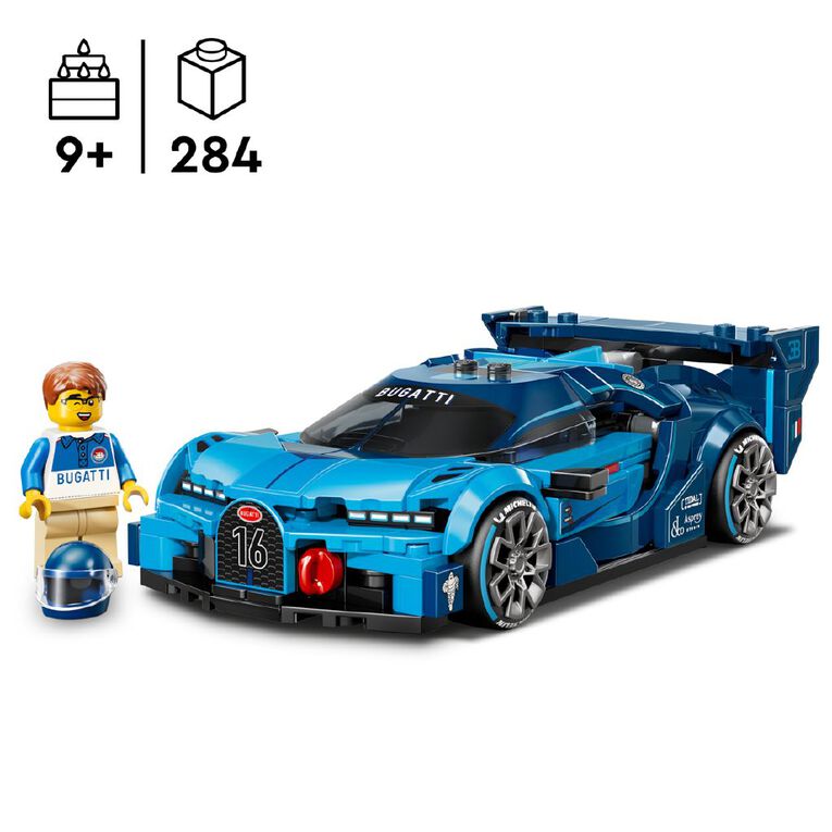 LEGO Speed Champions Bugatti Vision GT Hyper Sports Car 77253, , hi-res