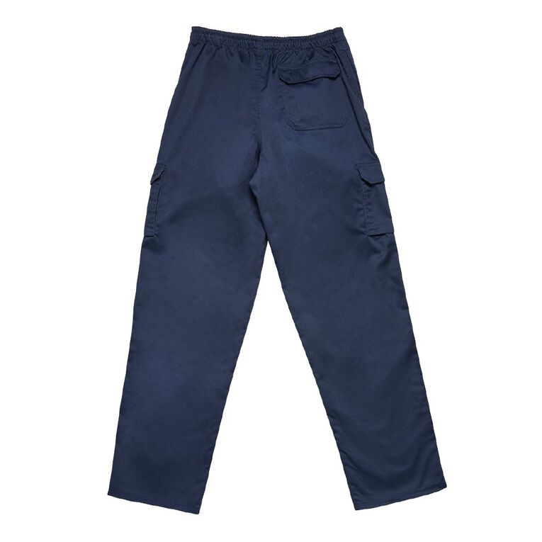 Schooltex Putaruru Drill Cargo Pant With Embroidery, Navy, hi-res
