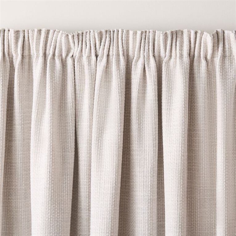 Living & Co Cove Curtains Grey 150-230cm Wide/205cm Drop, , hi-res