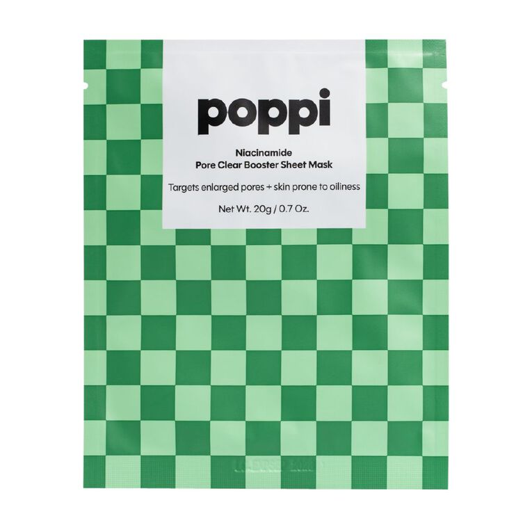 Poppi Niacinamide Pore Clear Booster Sheet Mask 20G, , hi-res