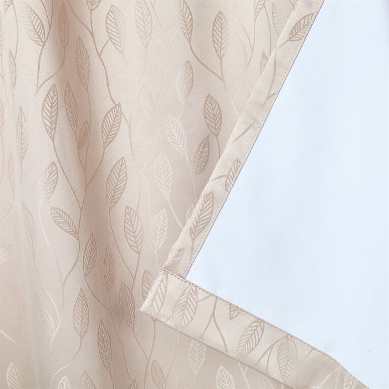 Living & Co Jardin Curtains Natural 150-230cm Wide/160cm Drop, Natural, hi-res