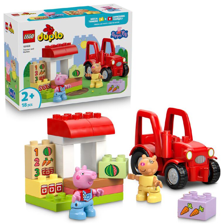 LEGO DUPLO Peppa Pig Tractor and Market 10468, , hi-res