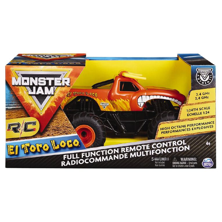 Monster Jam 1:24 Remote Control El Toro, , hi-res
