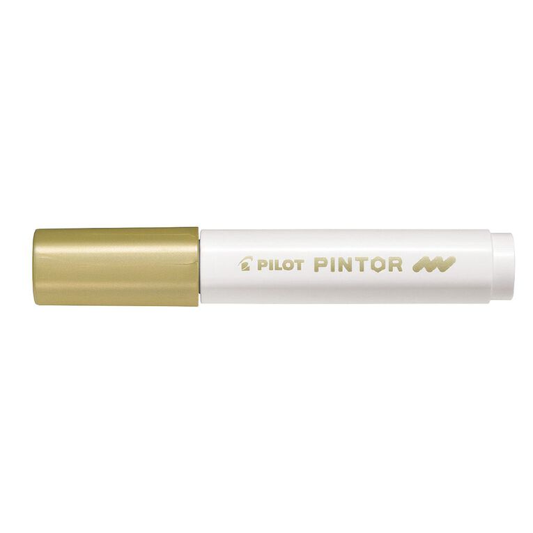 Pilot Pintor Marker Bullet Medium 4.5mm Tip Gold, , hi-res