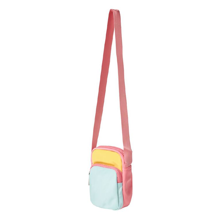 Young Original Girl's Colour Block Crossbody Bag, Pink Light, hi-res