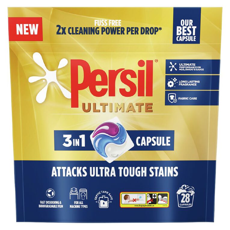 Persil Ultimate 3-in-1 Capsules 28 Pack, , hi-res