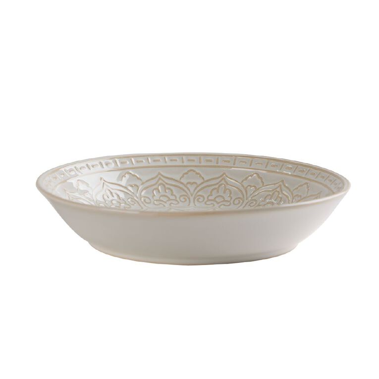 Living & Co Tangiers Serve Bowl Ivory, , hi-res