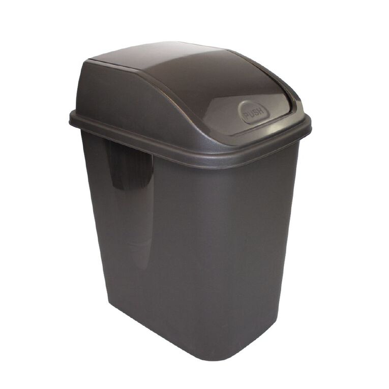 Taurus Flip Bin Charcoal 29L, , hi-res