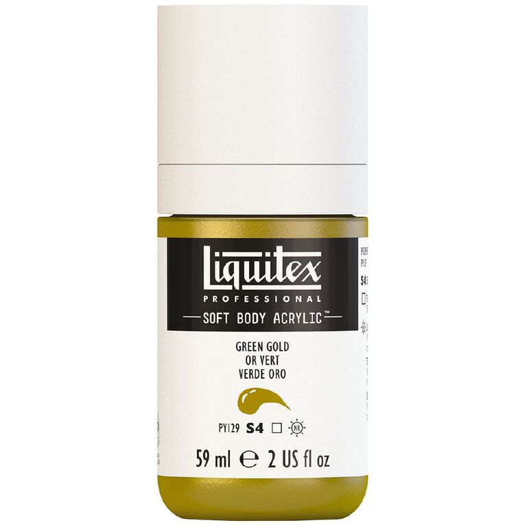 Liquitex Soft Body Acrylic 59ml Green Gold S4, , hi-res