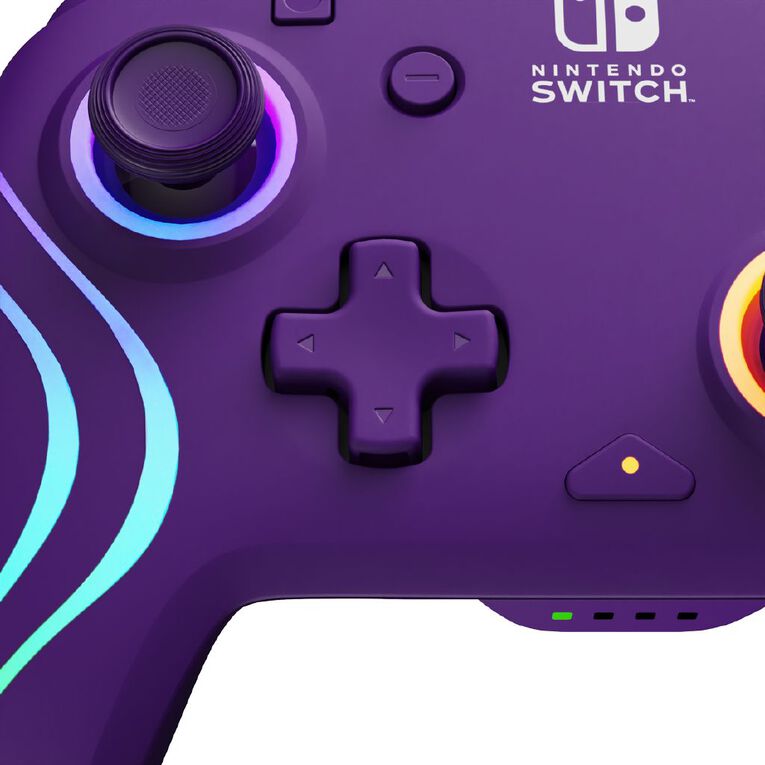 PDP Afterglow Wave Wireless Nintendo Switch Controller Purple, , hi-res
