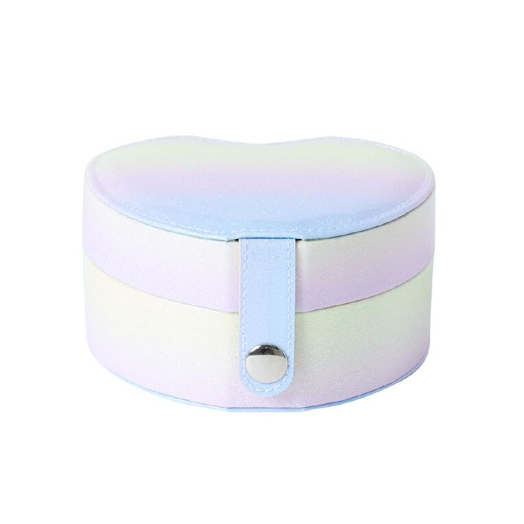Living & Co Kids Rainbow Heart Shaped Jewellery Box, , hi-res