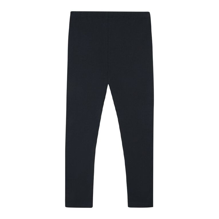 Young Original Plain Leggings, Black, hi-res