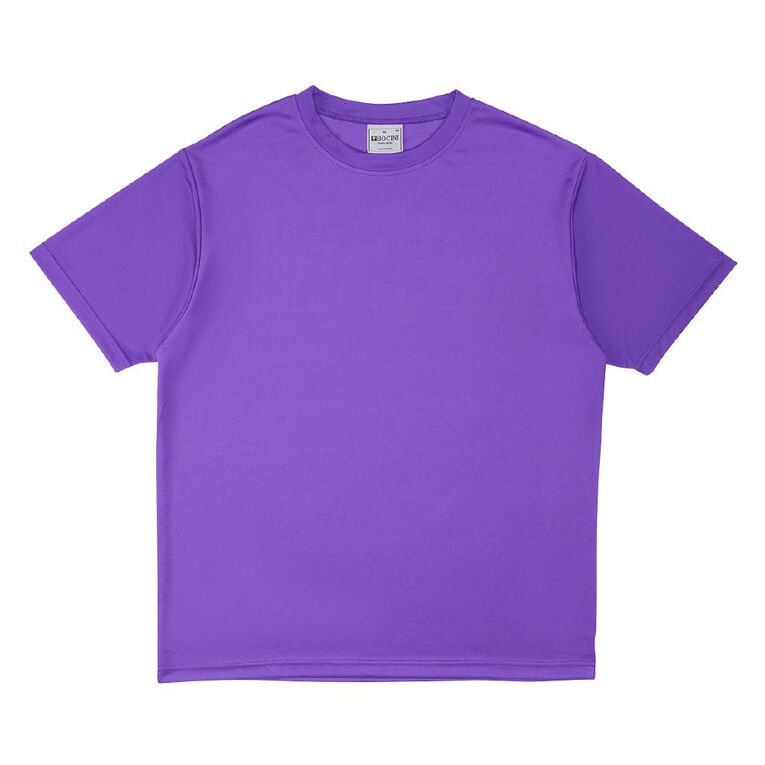 Schooltex Adults Plain Breezeway Tee, Purple Mid, hi-res