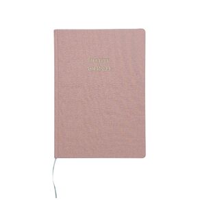 Uniti Cozy Core Notebook A4 Linen Yourself Pink