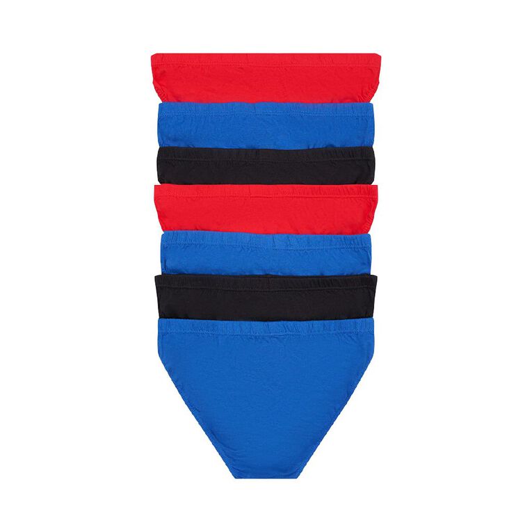 Rio Men's Slim Fit Briefs 7 Pack Red/Black The Warehouse