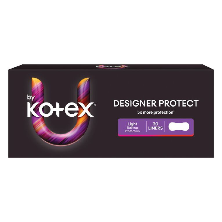U By Kotex Printed Design Protect Liners 30 Pack, , hi-res