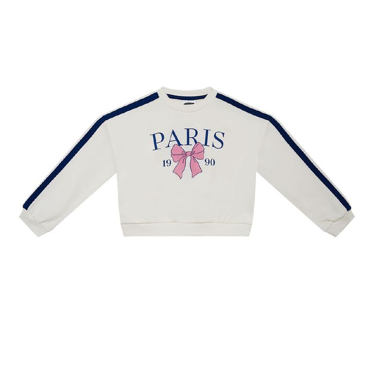 Young Original Tape Crew Sweat, Cream, hi-res
