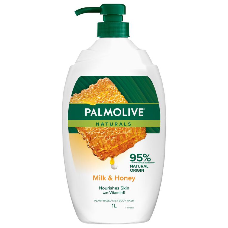 Palmolive Milk and Honey Bodywash 1L, , hi-res