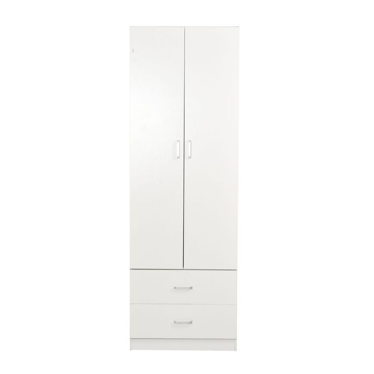 Living & Co 2 Door & 2 Drawer Wardrobe, , hi-res