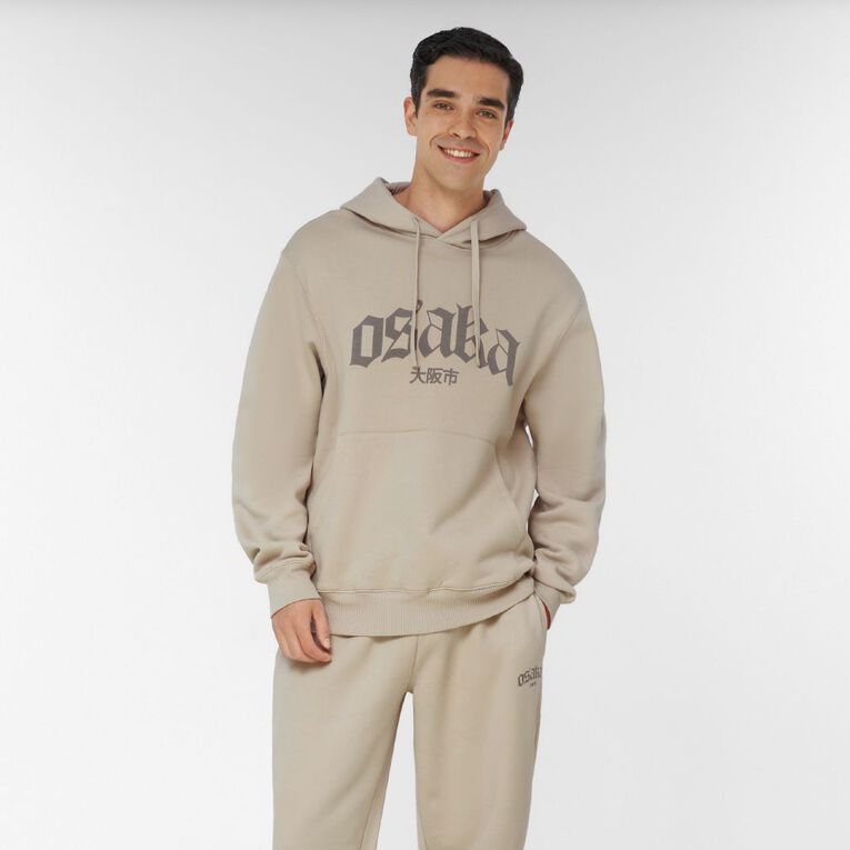 Garage Men's Graphic Hoodie Sweatshirt, Brown Light, hi-res