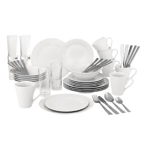 Living & Co Dining Starter Set White 54 Piece
