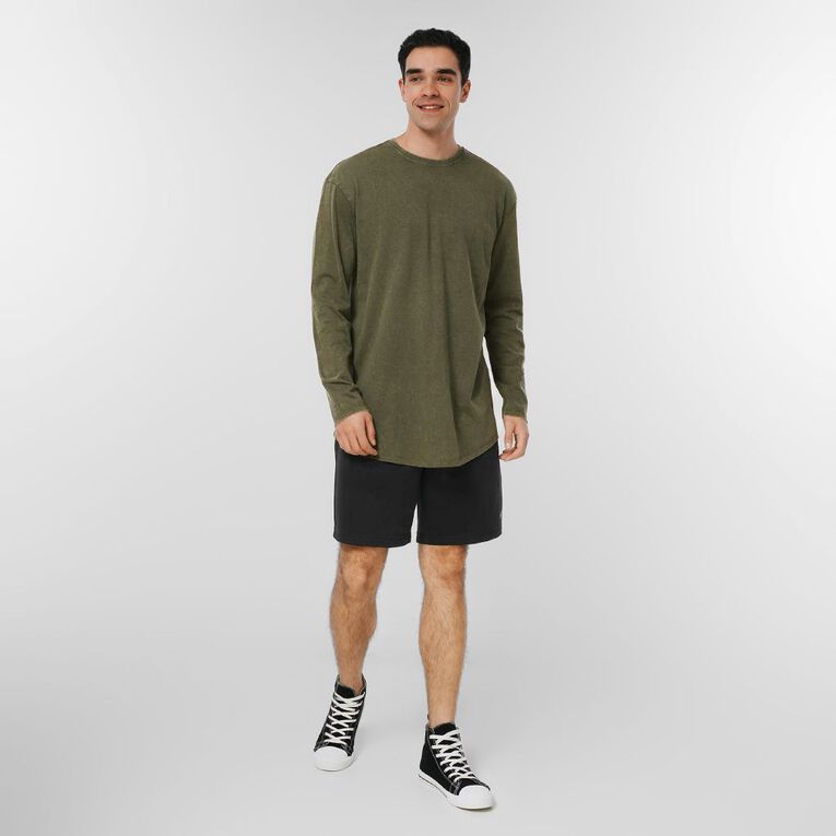 Garage Men's Acid Wash Tee, Green Dark, hi-res