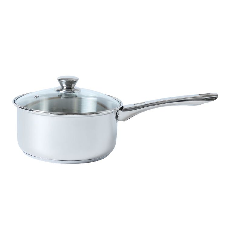 Living & Co Gourmet Saucepan Stainless Steel 20cm, , hi-res