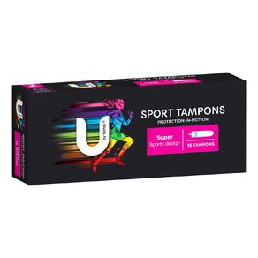 U By Kotex Super Sport Tampons 16 Pack