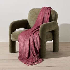 Living & Co Throw Plush Pink 127cm x 152cm
