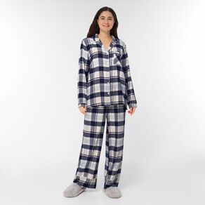 H&H Women's Boyfriend Flannelette Pyjama Set