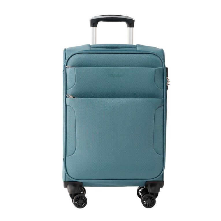 Wander Premium Soft Checked Suitcase 4 Wheel 55cm, , hi-res