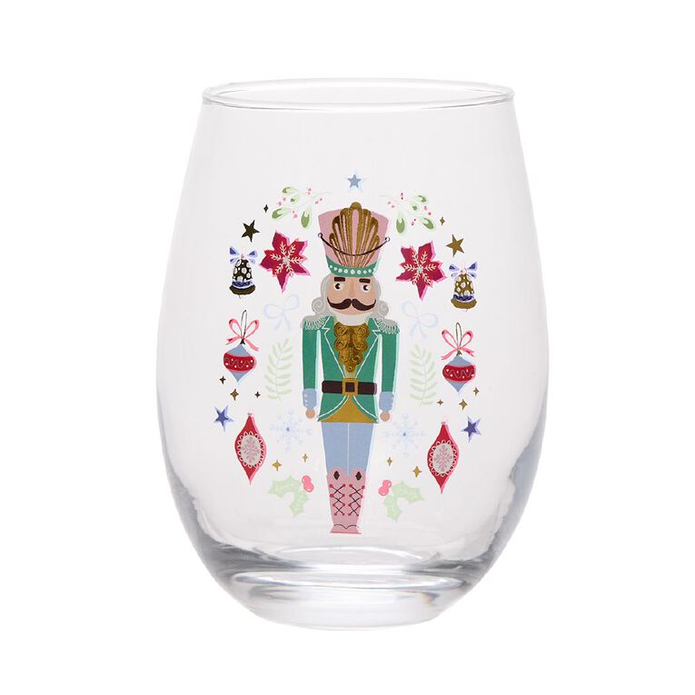 Wonderland Home Christmas Stemless Wine Glass Assorted, , hi-res