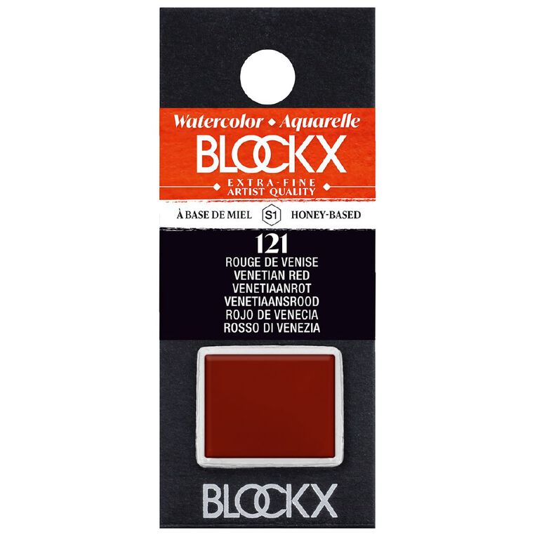 BLOCKX Watercolour Half Pan S1 121 Venetian Red Red, , hi-res