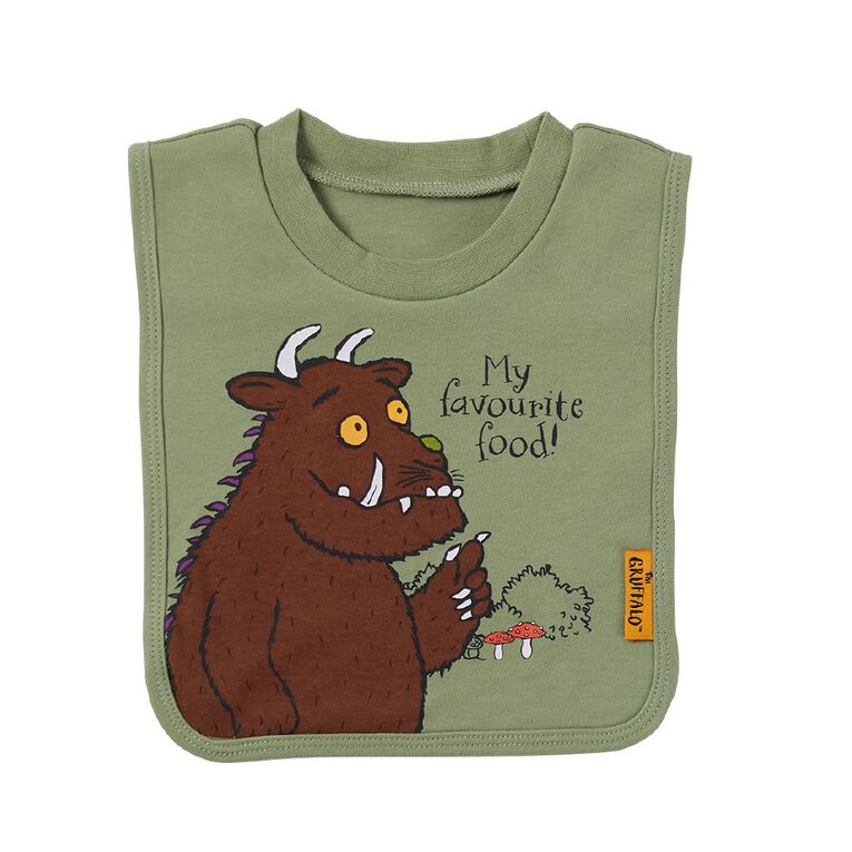 Gruffalo Babies' Bibs 3 Pack, Green Mid, hi-res