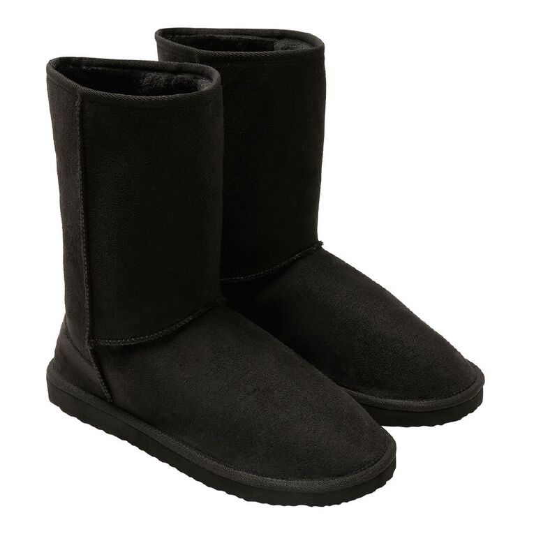 H&H Essentials Women's Essential Slipper Boots, Black, hi-res