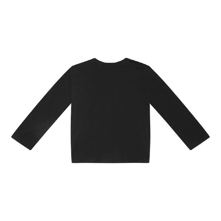 Young Original Long Sleeve Pocket Tee, Black, hi-res