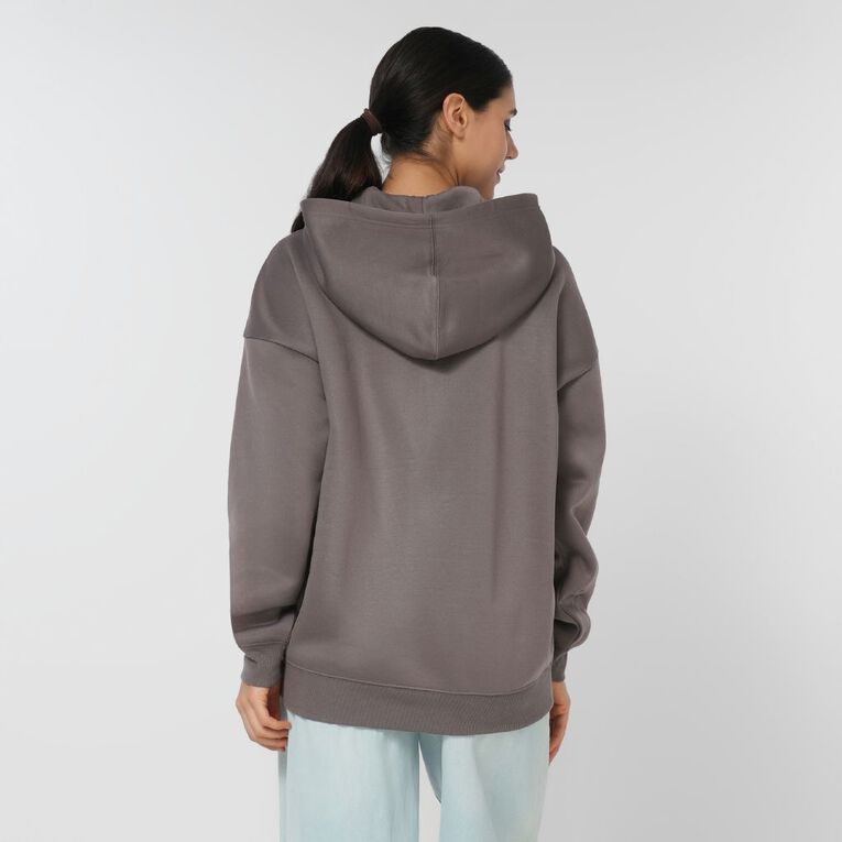 Garage Women's Fresh Fleece Hoodie, Grey Dark, hi-res