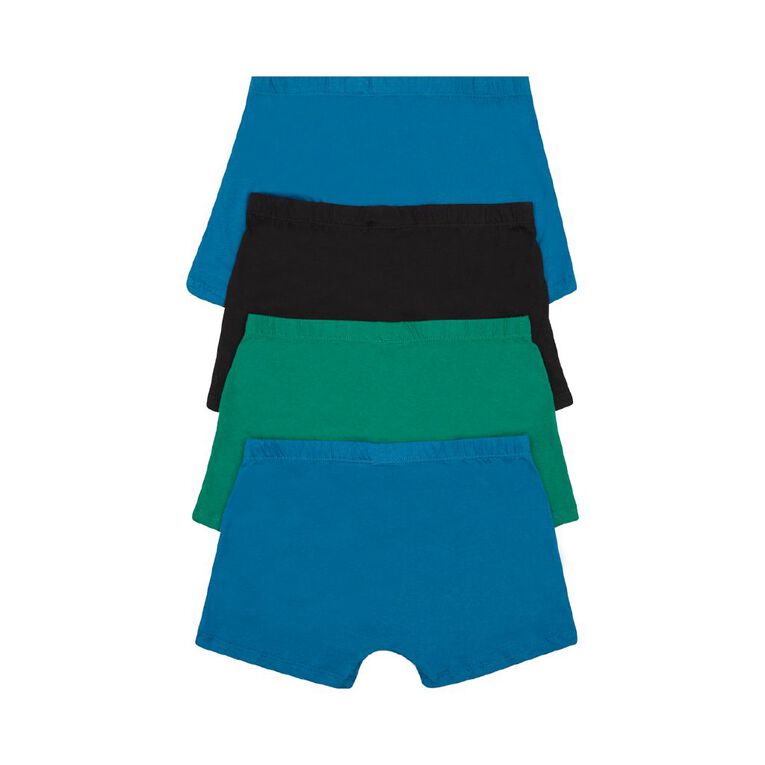 Rio Men's Trunks 4 Pack, Black/Green, hi-res