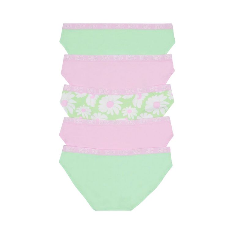 Rio Women's Bikini Briefs 5 Pack, Green Light, hi-res