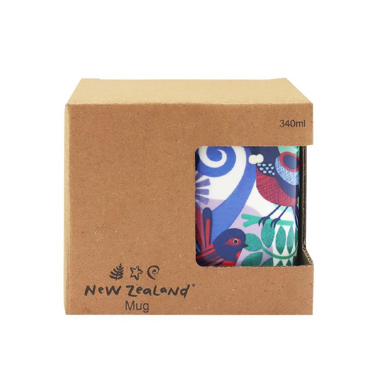 NZ Floral Tui Boxed Coffee Mug 340ml, , hi-res