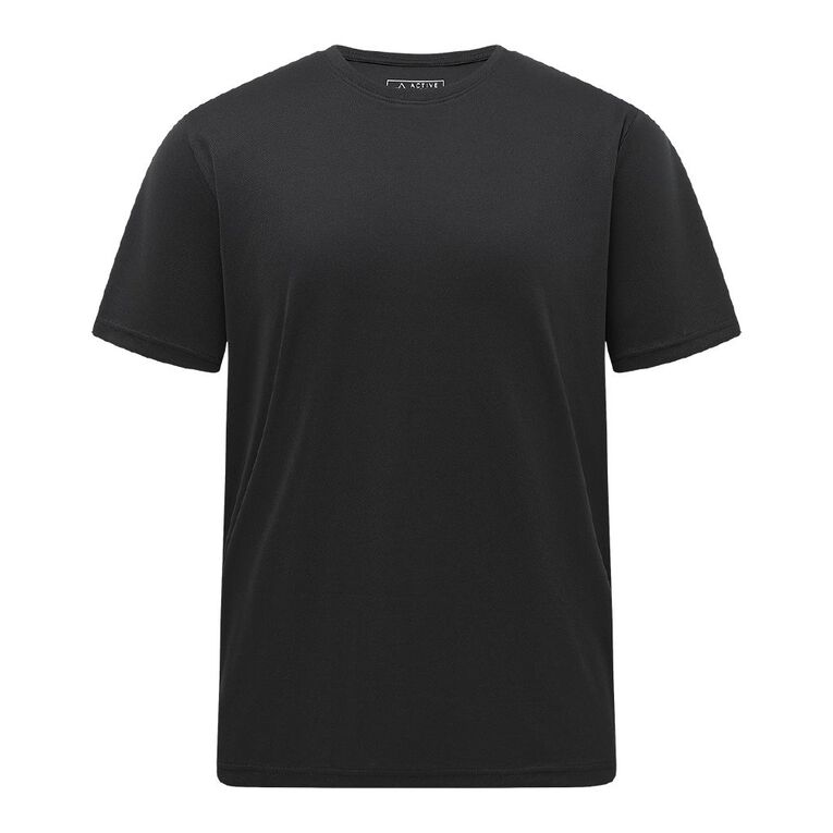 Active Intent Men's Active Mesh Tee, Black, hi-res