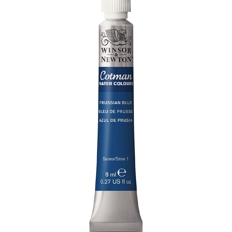 Winsor & Newton Cotman Watercolour Paint 8ml Prussian Blue, , hi-res