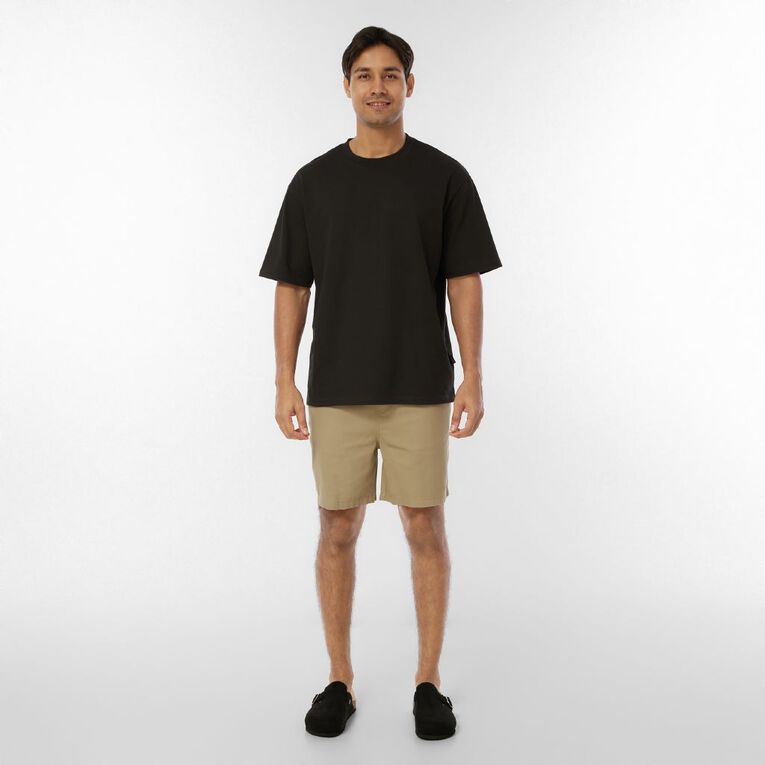 H&H Men's Woven Shorts, Brown Mid, hi-res