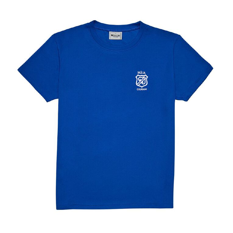 Schooltex Mt Albert Primary PE Tee with Embroidery, Royal, hi-res