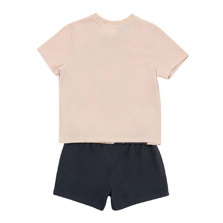 Sonic Boys' Tee and Short Pyjama Set, Brown Light, hi-res