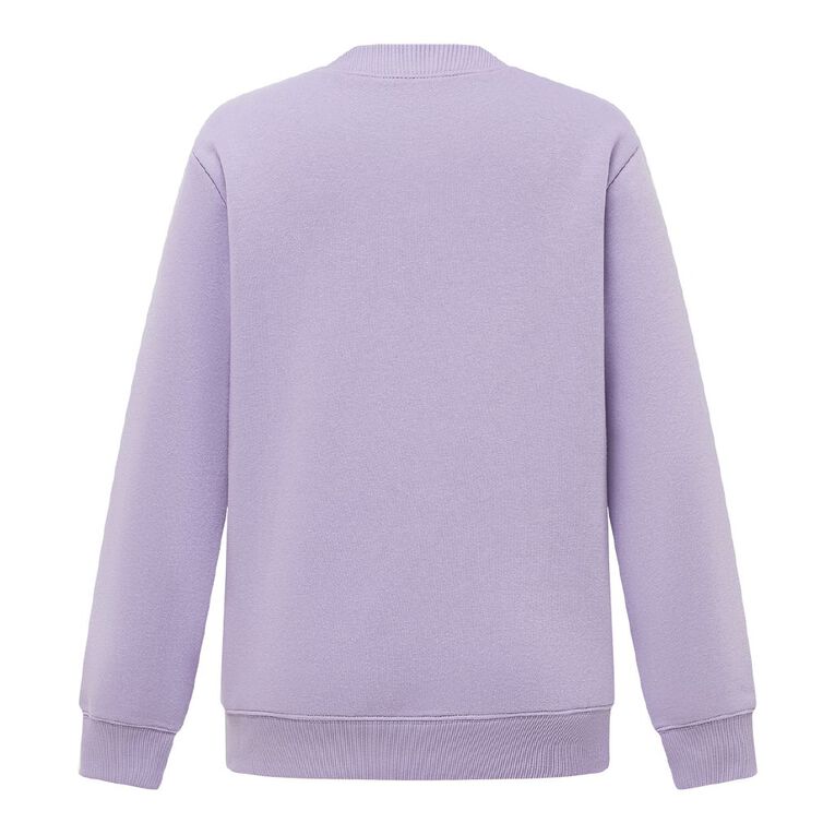 H&H Women's Classic Crew Sweatshirt, Purple Mid, hi-res
