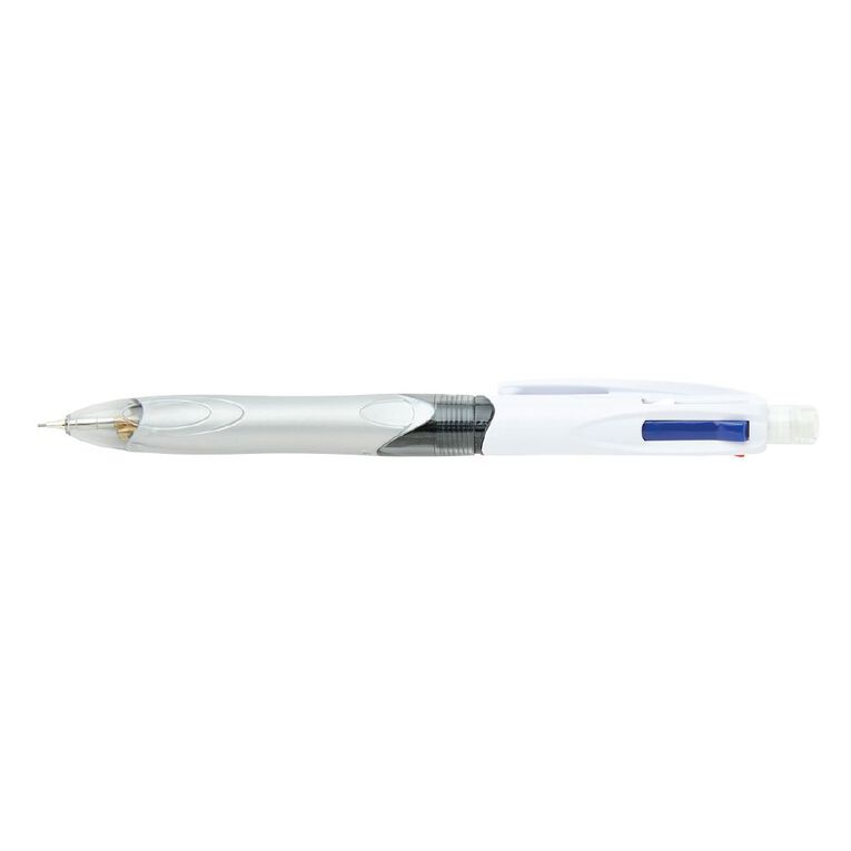 Bic 4 Colour 3+1 Ballpoint Pen Pencil Multi-Coloured, , hi-res