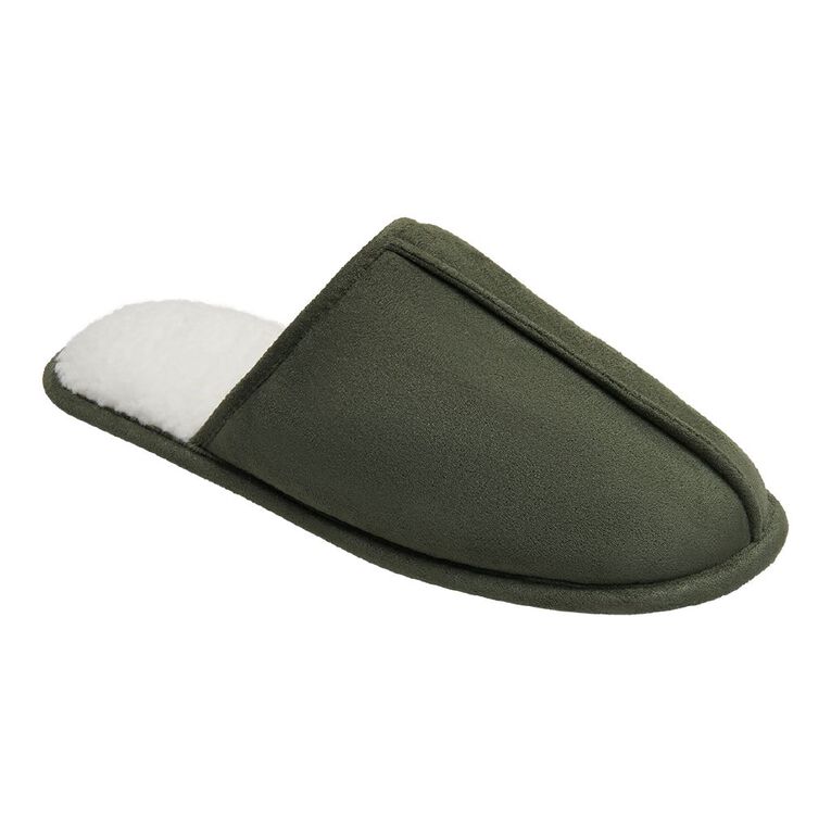 H&H Men's Regan Slip On Slippers, Khaki, hi-res