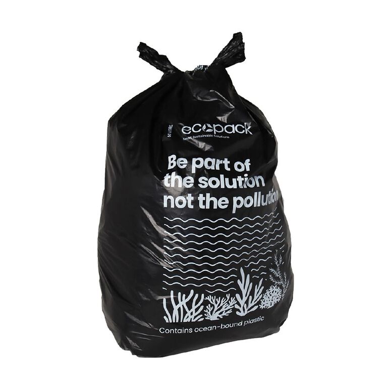Ecopack OceanBound Plastic Recycled Bin Liners 60L The Warehouse