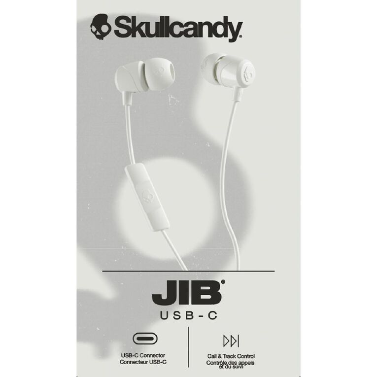 Skullcandy Jib  USB-C Wired Earbuds White, , hi-res